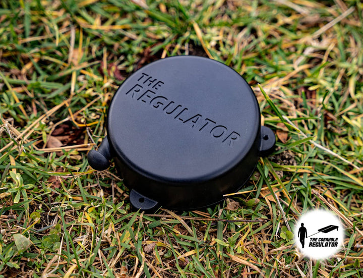 Cornhole Regulator – Self-Retracting Measuring Device