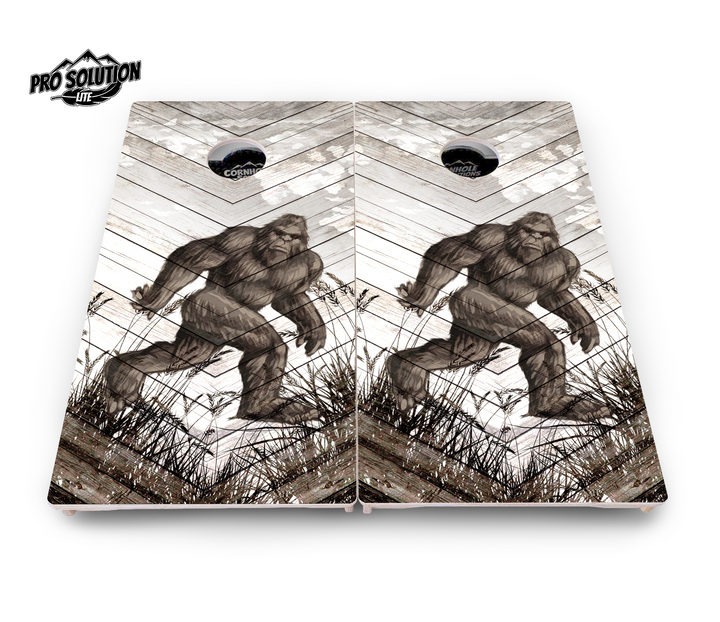 Bigfoot Whitewash Cornhole Boards - Pro Solution Lite Series
