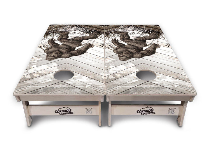 Bigfoot Whitewash Cornhole Boards - Professional Tournament Series