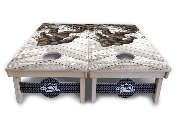Bigfoot Whitewash Cornhole Boards - Professional Tournament Series