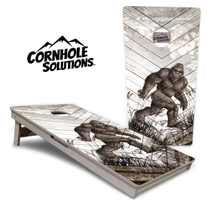 Bigfoot Whitewash Cornhole Boards - Professional Tournament Series