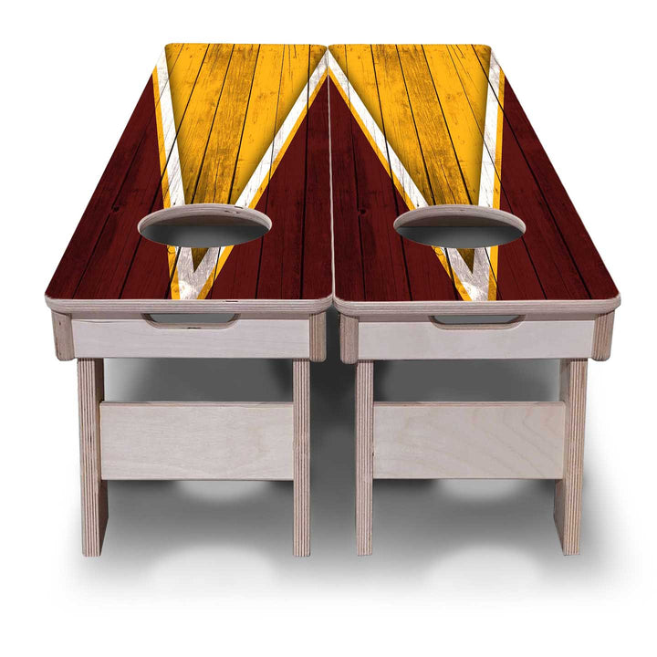 Training Skinny Boards - Sports Theme - Yellow & Maroon