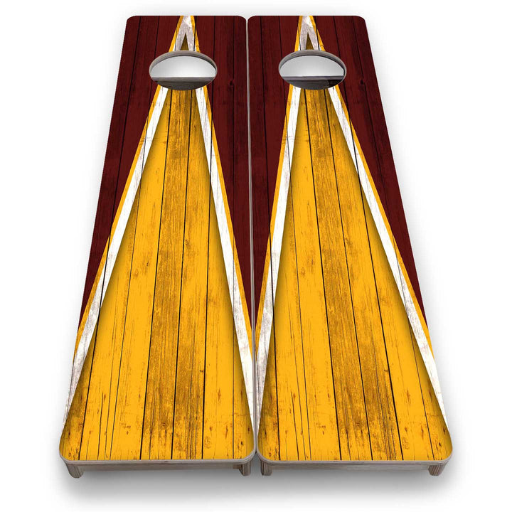Training Skinny Boards - Sports Theme - Yellow & Maroon