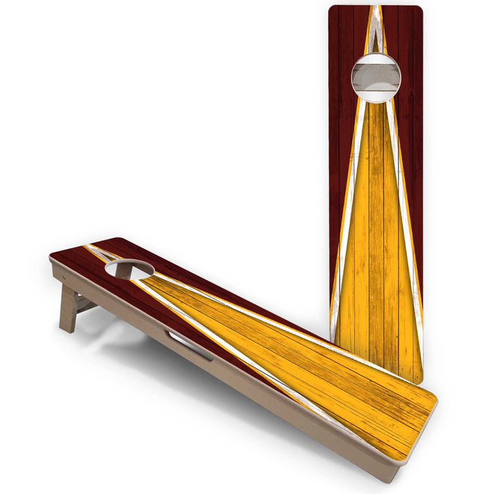 Training Skinny Boards - Sports Theme - Yellow & Maroon
