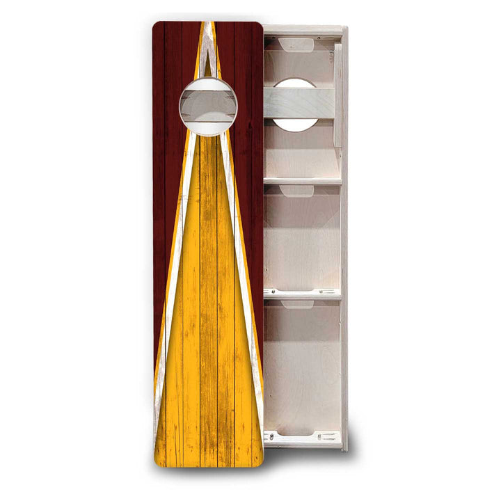 Training Skinny Boards - Sports Theme - Yellow & Maroon