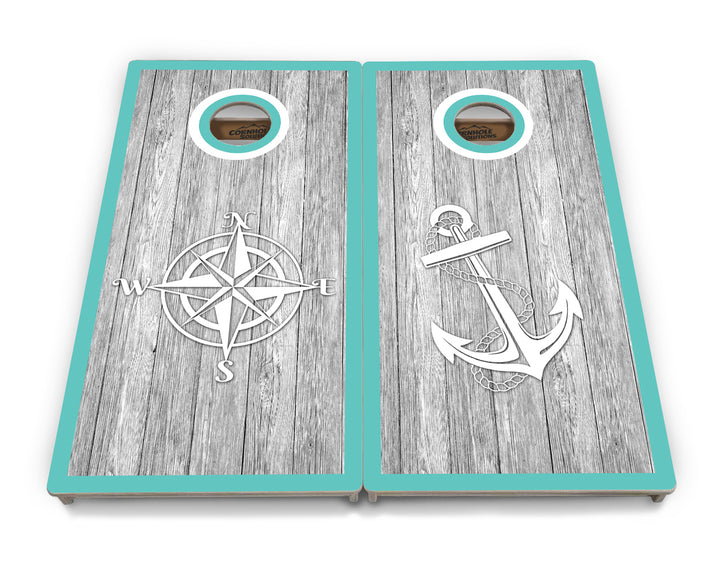 Anchor & Compass Cornhole Boards - Professional Tournament Series