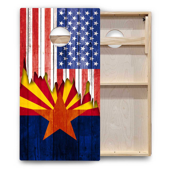 State Flags Alabama to Georgia Cornhole Boards - Backyard Series