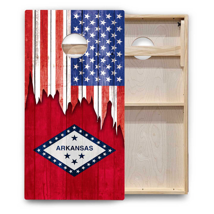 State Flags Alabama to Georgia Cornhole Boards - Backyard Series
