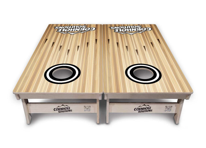 Bowling Black Logo Cornhole Boards - Professional Tournament Series