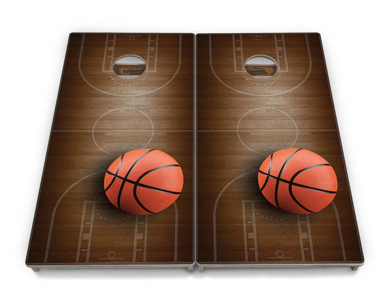 Tournament Boards - Basketball - Professional Tournament 2'x4' Regulation Cornhole Set - 3/4″ Baltic Birch - UV Direct Print + UV Clear Coat
