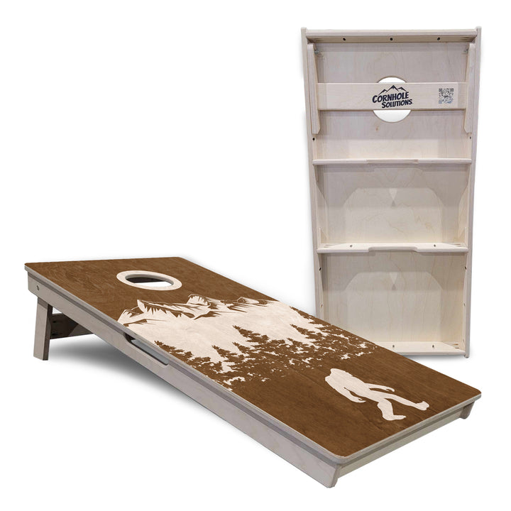 Bigfoot Mtn Scene Cornhole Boards - Professional Tournament Series