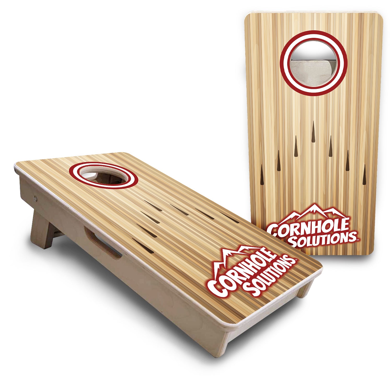 Mini 12" by 24" Cornhole Boards 4" holes Bowling Design 18mm(3/4