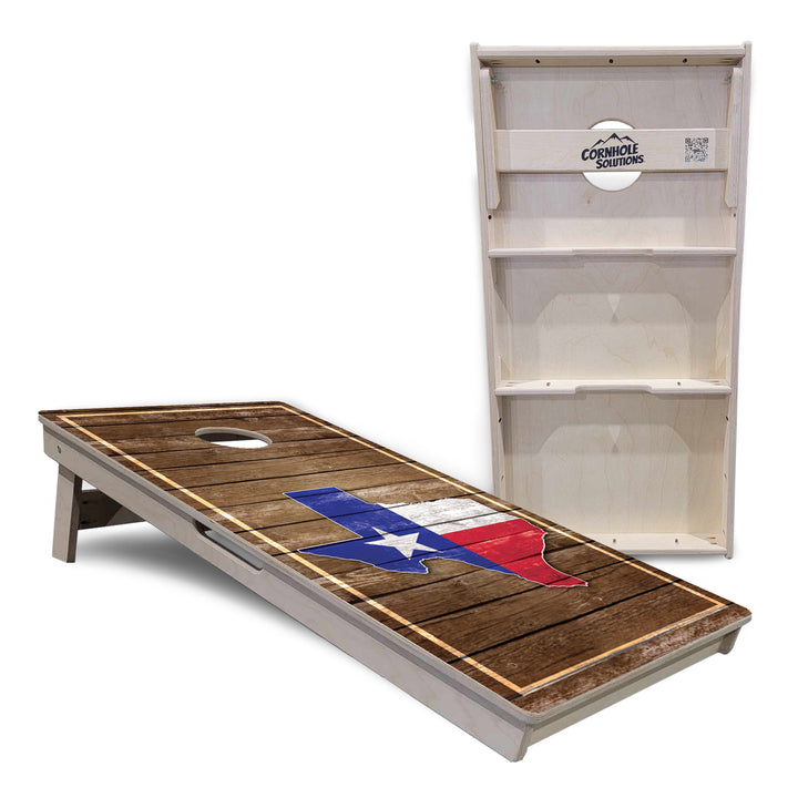 Texas Wood Panel Cornhole Boards - Professional Tournament Series