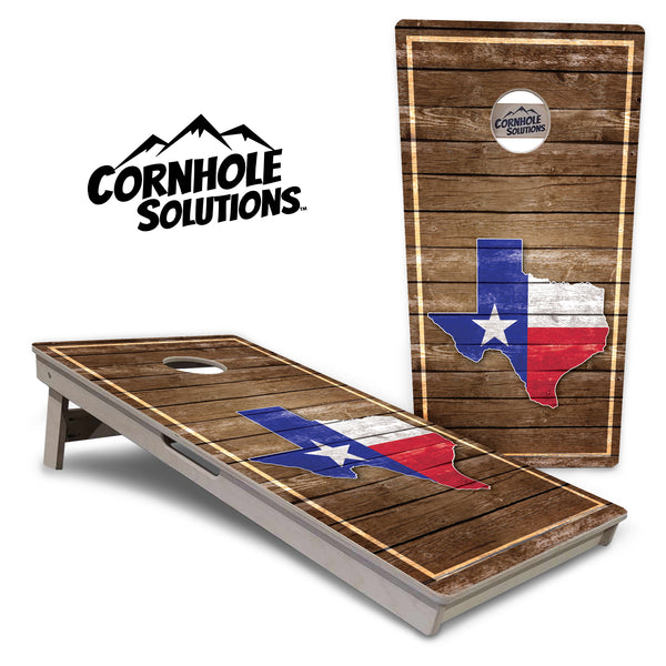 Tournament Boards - Texas Wood Panel - Professional Tournament 2'x4' Regulation Cornhole Set - 3/4″ Baltic Birch + UV Direct Print + UV Clear Coat