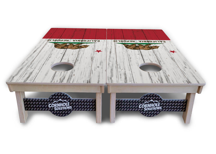 California Flag Cornhole Boards - Professional Tournament Series