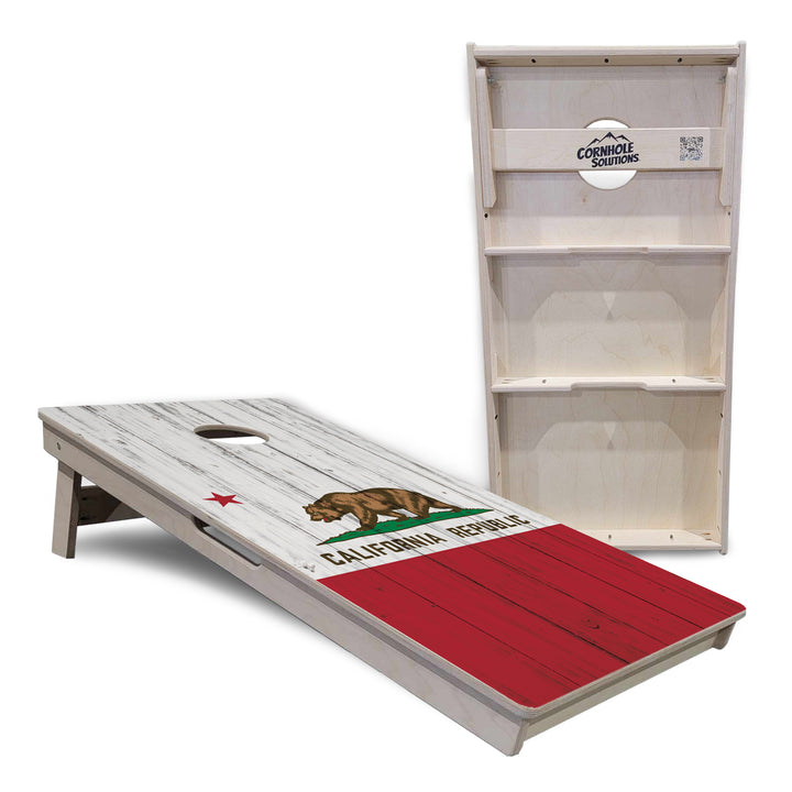 California Flag Cornhole Boards - Professional Tournament Series