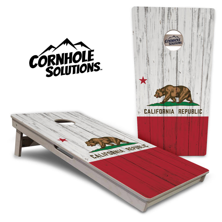 California Flag Cornhole Boards - Professional Tournament Series