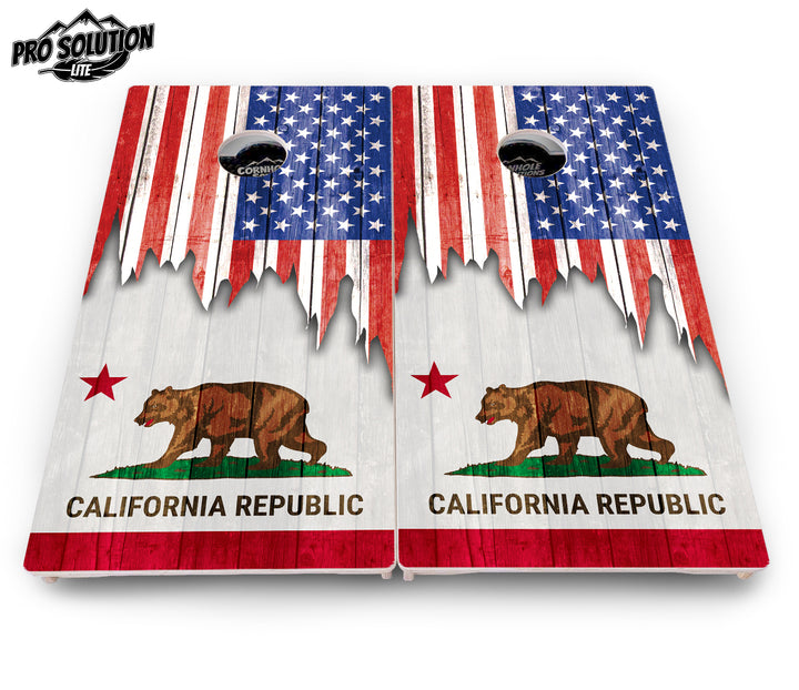 State Flag Designs Alabama to Georgia Cornhole Boards - Pro Solution Lite Series