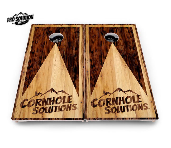 Wooden Triangle Cornhole Boards - Pro Solution Lite Series