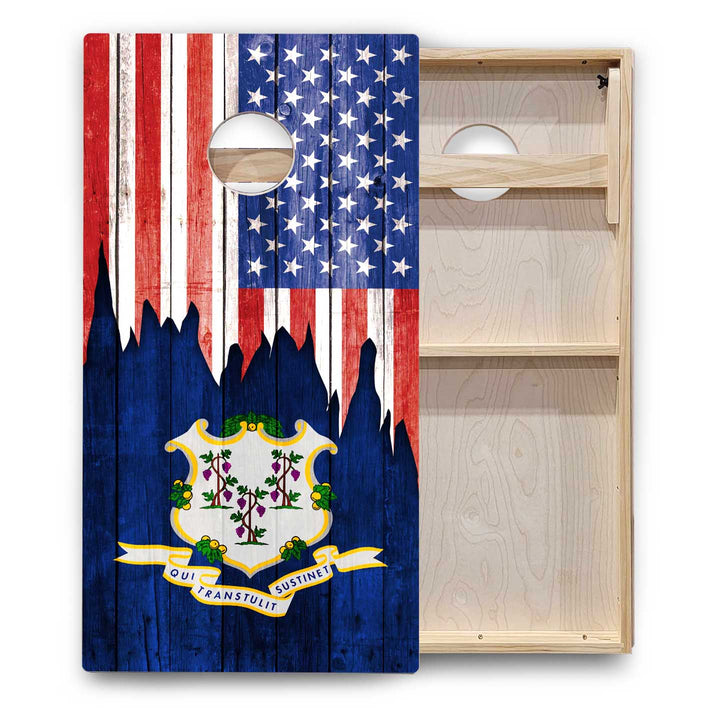 State Flags Alabama to Georgia Cornhole Boards - Backyard Series