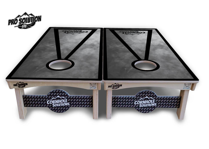 Smoke Triangle Cornhole Boards - Pro Solution Lite Series