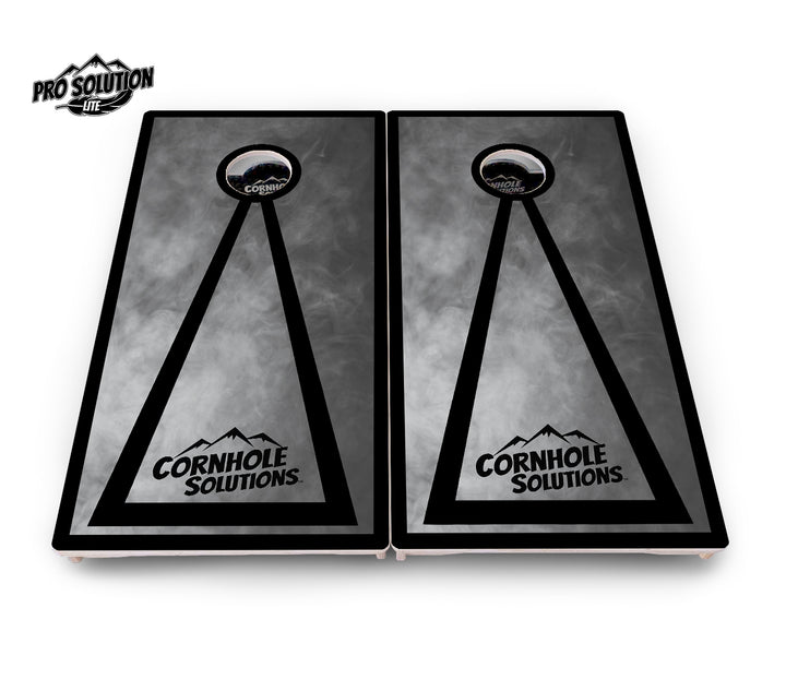 Smoke Triangle Cornhole Boards - Pro Solution Lite Series
