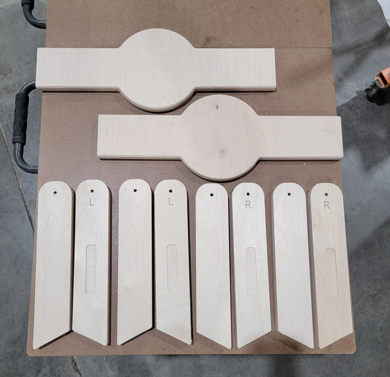 DIY - Plain 2'x4' Professional DIY Cornhole Kit - Everything you need to build 2 Full Size Regulation boards (2 tops, 4 sides, 4 ends, 4 supports, 4 legs, 2 leg braces) - 18mm(3/4") Baltic Birch - Free Shipping!