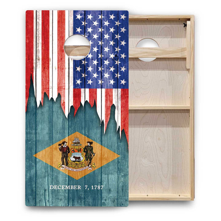 State Flags Alabama to Georgia Cornhole Boards - Backyard Series