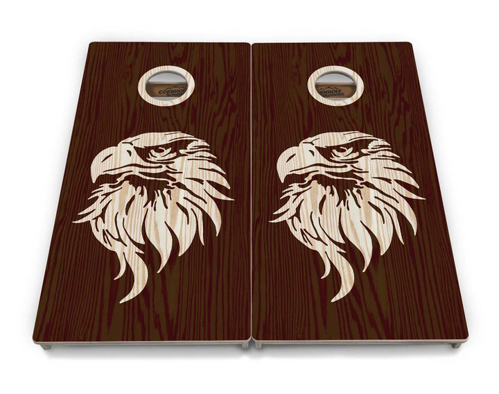 Stained Flag & Eagle Cornhole Boards - Professional Tournament Series