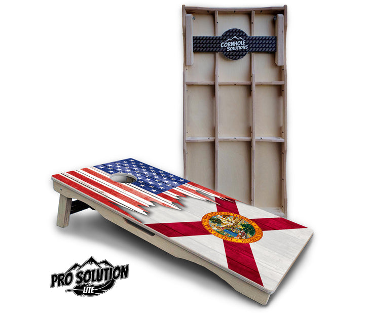 State Flag Designs Alabama to Georgia Cornhole Boards - Pro Solution Lite Series