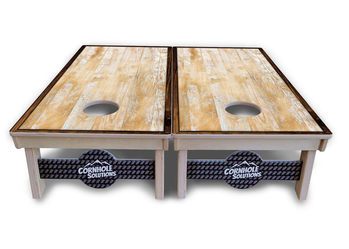 Rustic Frame Wood Cornhole Boards - Professional Tournament Series