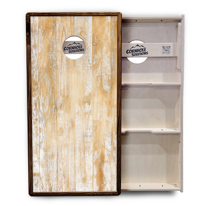 Rustic Frame Wood Cornhole Boards - Professional Tournament Series