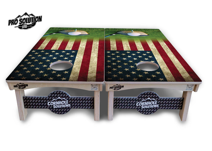 Golf Flag Cornhole Boards - Pro Solution Lite Series