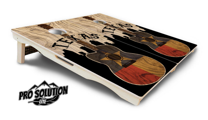 Texas Guitar Cornhole Boards - Pro Solution Lite Series