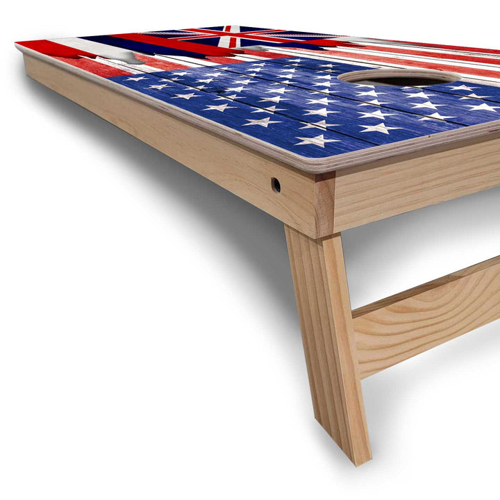 State Flags Hawaii to Maryland Cornhole Boards - Backyard Series