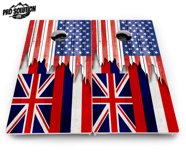 State Flag Designs Hawaii to Maryland Cornhole Boards - Pro Solution Lite Series