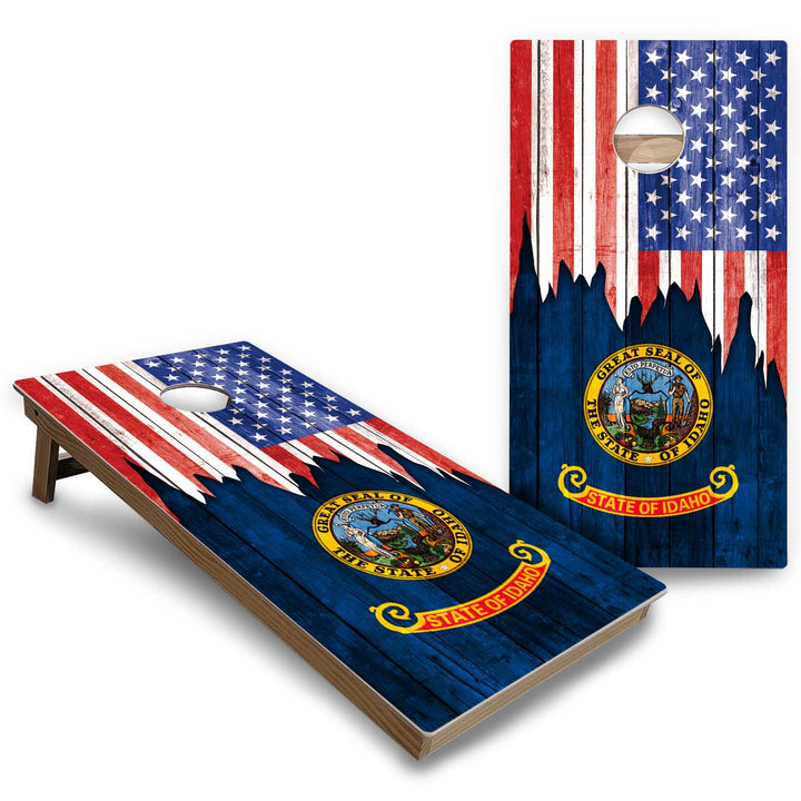 State Flags Hawaii to Maryland Cornhole Boards - Backyard Series