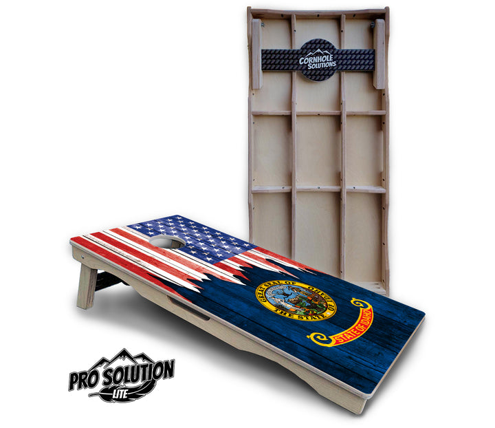 State Flag Designs Hawaii to Maryland Cornhole Boards - Pro Solution Lite Series