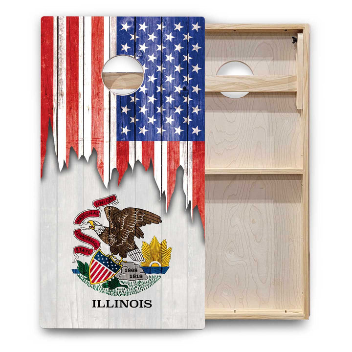 State Flags Hawaii to Maryland Cornhole Boards - Backyard Series