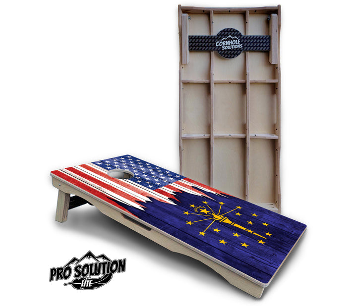 State Flag Designs Hawaii to Maryland Cornhole Boards - Pro Solution Lite Series