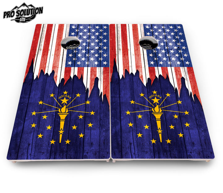 State Flag Designs Hawaii to Maryland Cornhole Boards - Pro Solution Lite Series