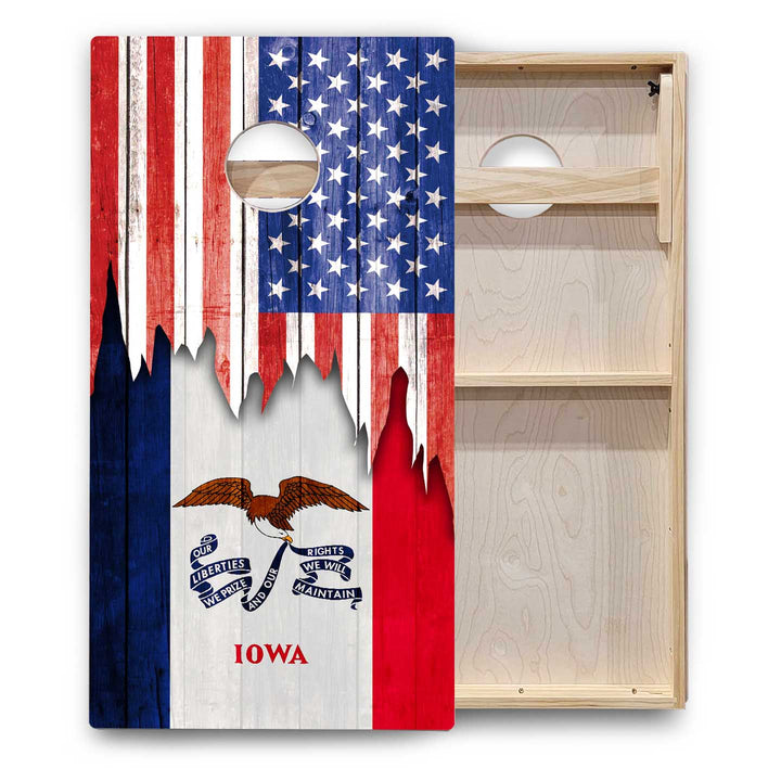 State Flags Hawaii to Maryland Cornhole Boards - Backyard Series