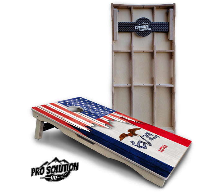 State Flag Designs Hawaii to Maryland Cornhole Boards - Pro Solution Lite Series