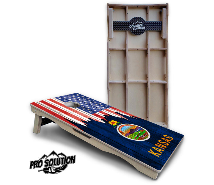 State Flag Designs Hawaii to Maryland Cornhole Boards - Pro Solution Lite Series