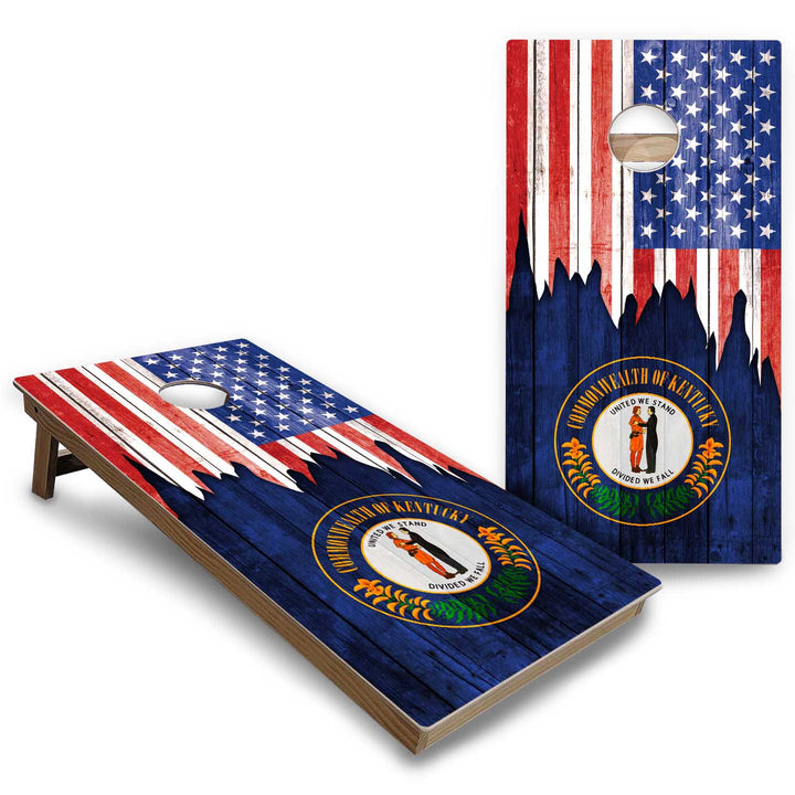 State Flags Hawaii to Maryland Cornhole Boards - Backyard Series