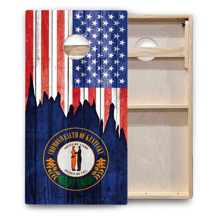 State Flags Hawaii to Maryland Cornhole Boards - Backyard Series