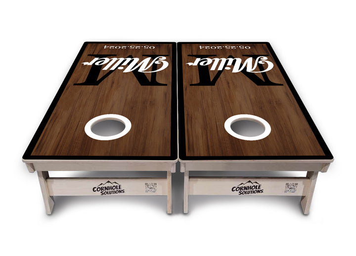 Wedding Name Letter Cornhole Boards - Professional Tournament Series