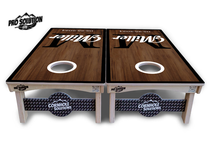 Wedding Name Letter Cornhole Boards - Pro Solution Lite Series