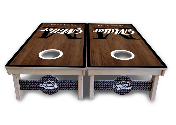 Wedding Name Letter Cornhole Boards - Professional Tournament Series