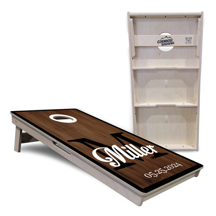 Wedding Name Letter Cornhole Boards - Professional Tournament Series